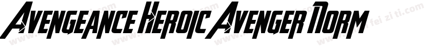 Avengeance Heroic Avenger Norma字体转换